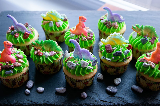 Dinosaur Cupcakes » With Sprinkles on Top